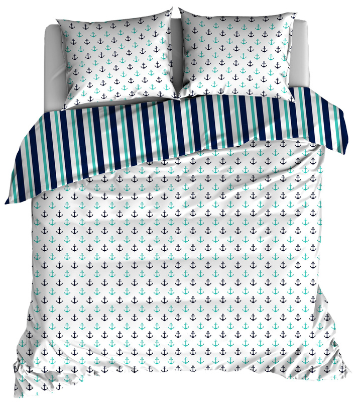 Pościel bawełniana Kotwice 160x200