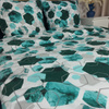 Pościel flanelowa Hexagon emerald 180x200