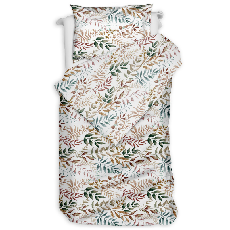 Pościel bawełniana Liście powiew 140x200