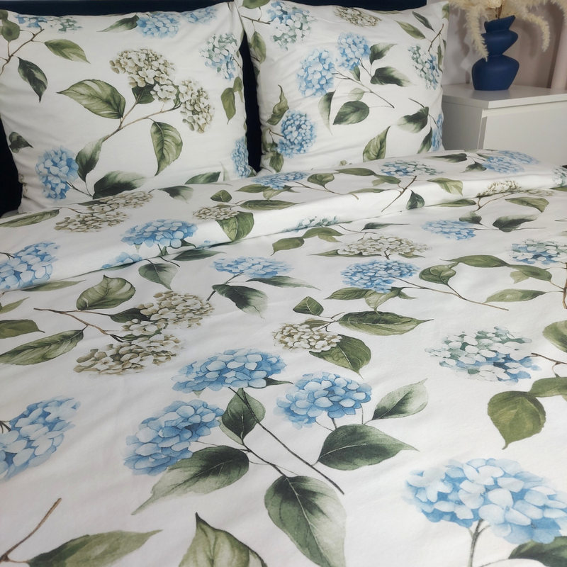 Pościel flanelowa Hortensje 140x200