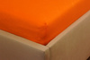 Prześcieradło jersey z gumką pomarańczowe 60x120