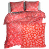 Pościel bawełniana Płatki śniegu w czerwieni 160x200
