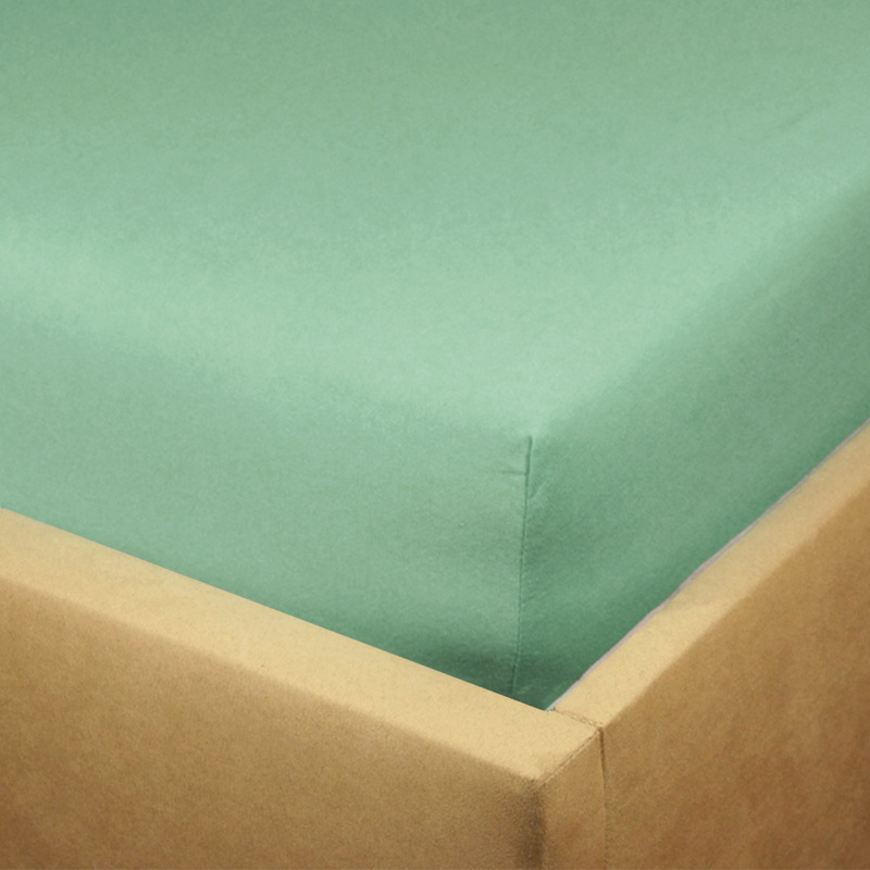 Prześcieradło jersey z gumką oliwkowe 200x220