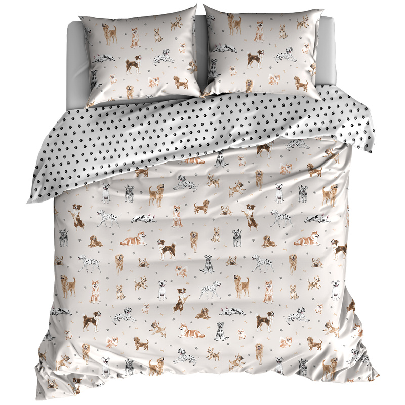 Pościel bawełniana Pieski łapki 160x200