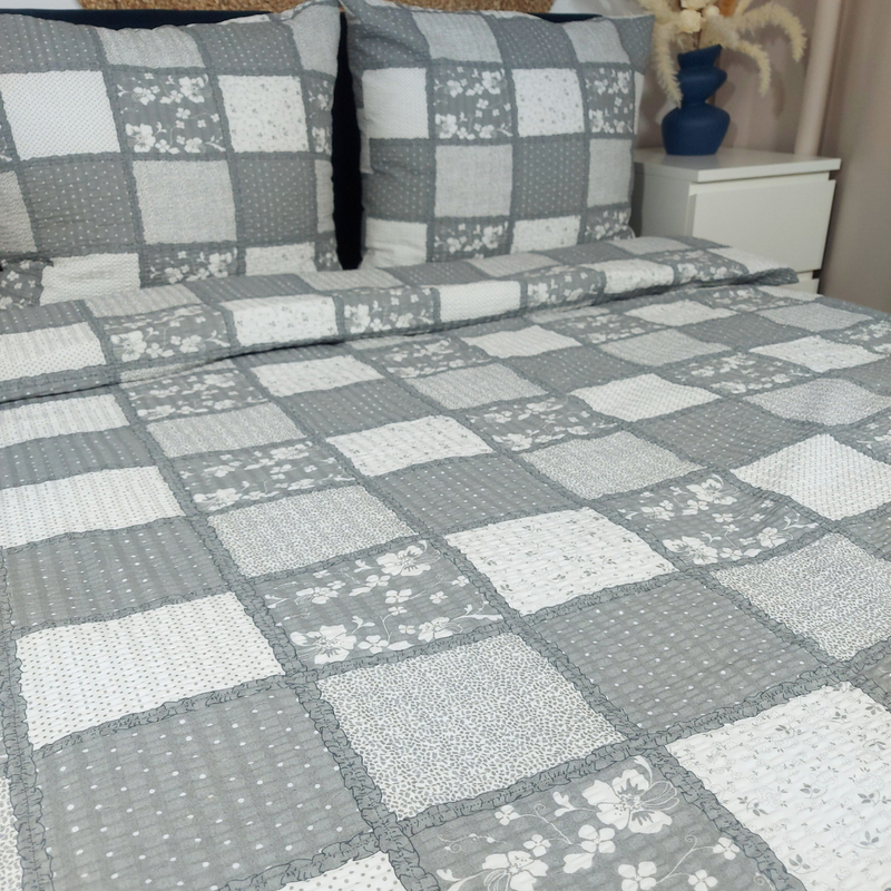 Pościel z kory Patchwork kwiaty 180x200