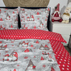 Pościel bawełniana Skrzaty czerwone 220x200