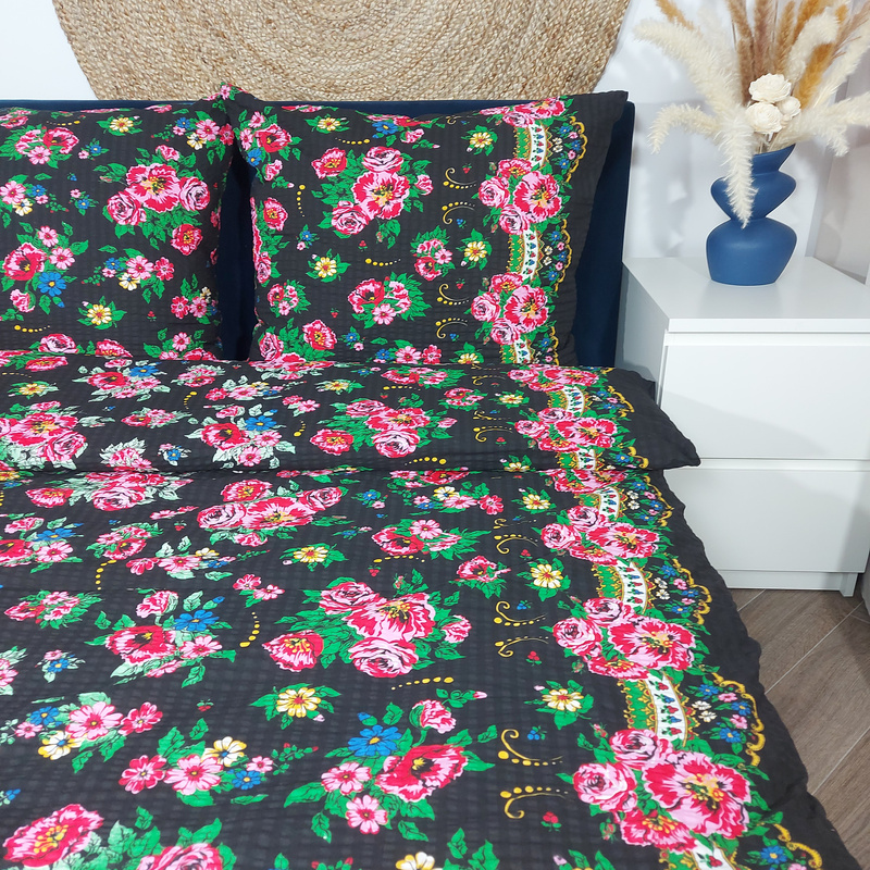 Pościel z kory Czarna halka góralska 160x200