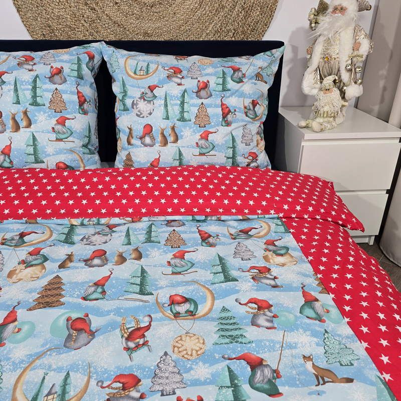 Pościel bawełniana Kraina skrzatów 180x200