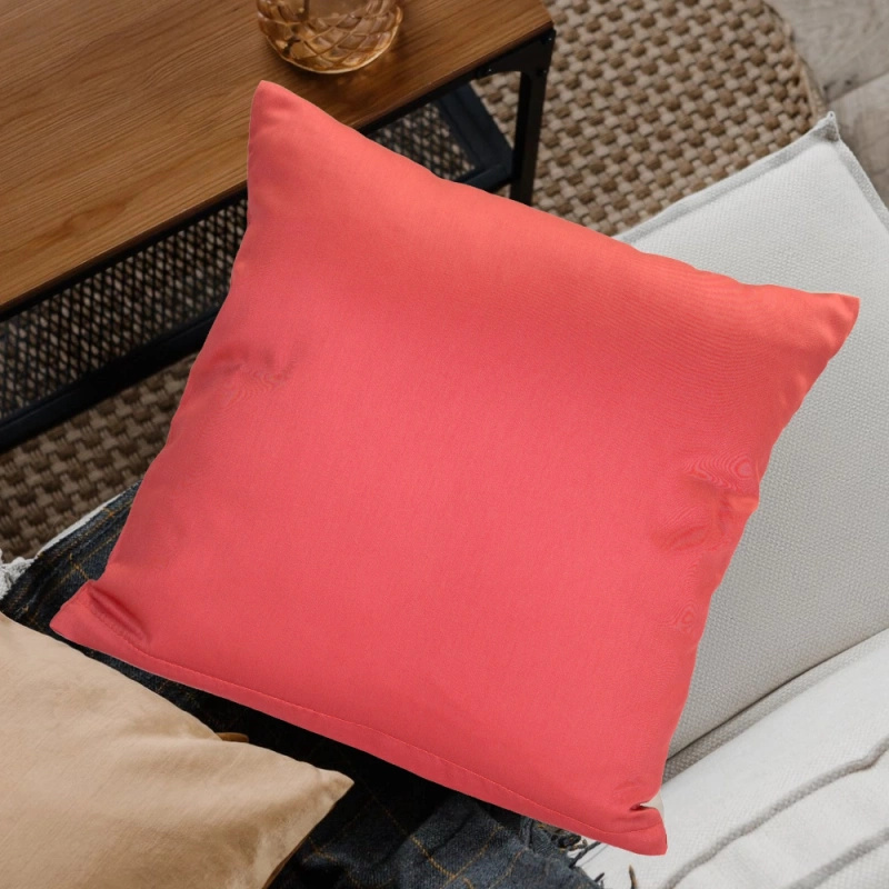 Poszewka z satyny bawełnianej Czerwona 50x50