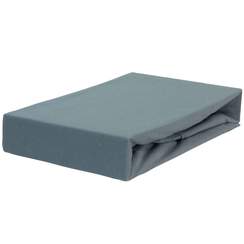Prześcieradło jersey z gumką szare 70x140