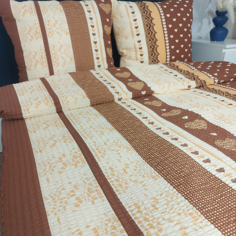 Pościel z kory Czekoladowe serduszka 160x200