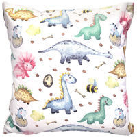 Poszewka bawełniana Dinozaury 30x30