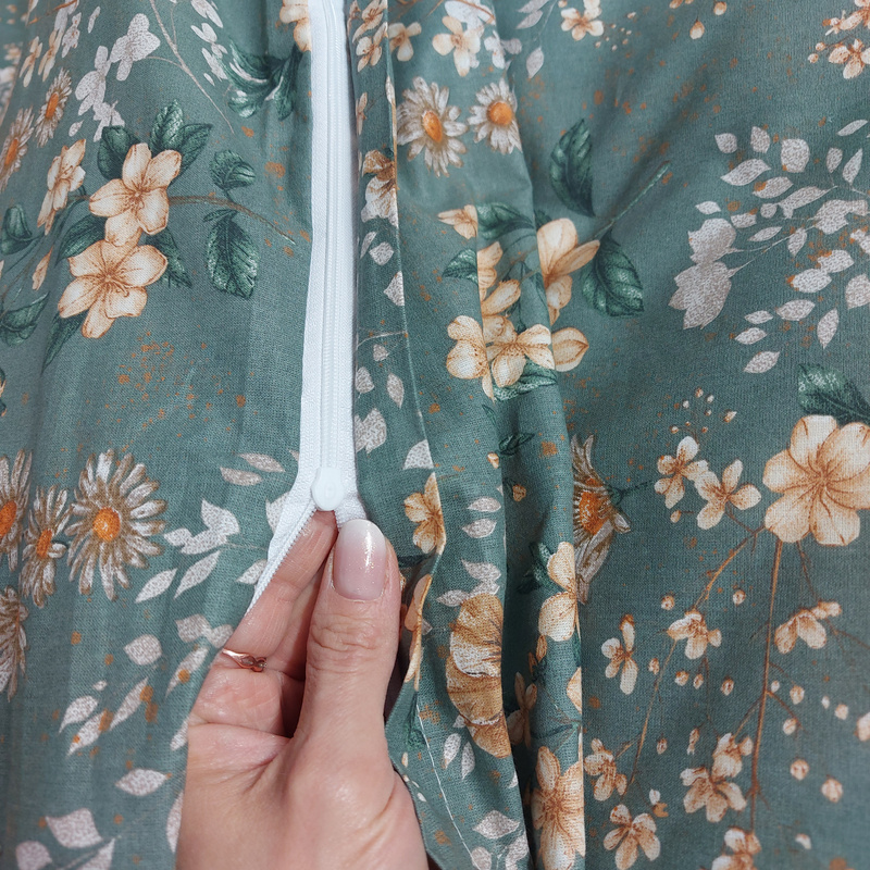 Pościel bawełniana Kwiaty szałwia 140x200