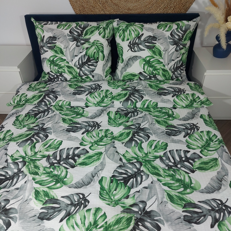 Pościel z kory Zielone liście 160x200