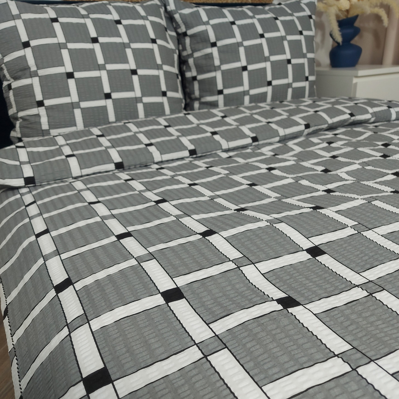 Pościel z kory Krata zapałka 160x200