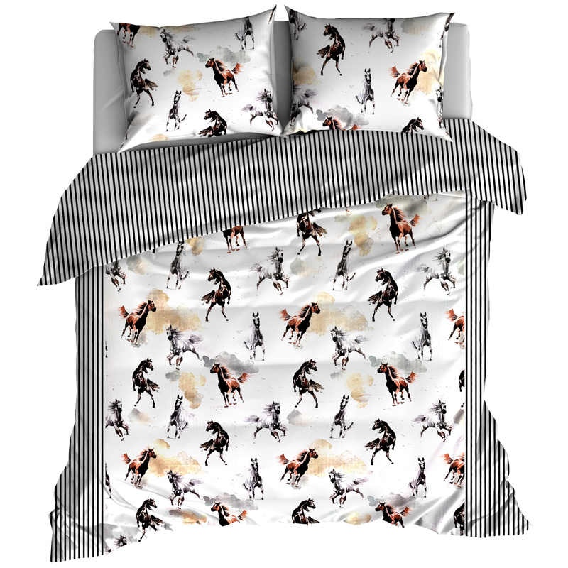 Pościel bawełniana Konie w galopie 180x200