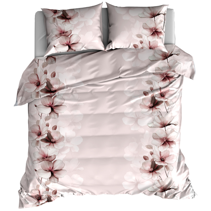 Pościel flanelowa Kwiatowy blask różu 160x200