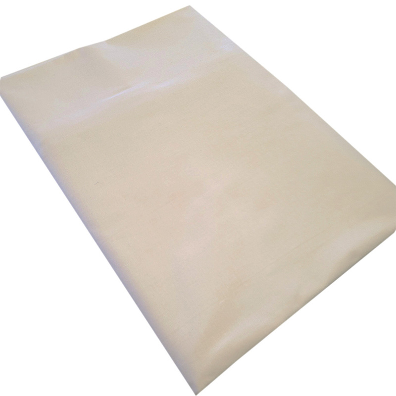 Prześcieradło bawełniane bez gumki Beżowe 220x260