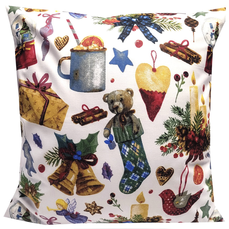 Poszewka bawełniana Idą święta 50x50