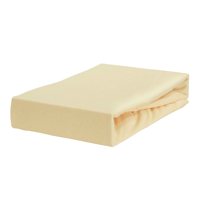 Prześcieradło jersey z gumką jasno morelowe 60x120