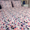 Pościel bawełniana Mozaika różowa 160x200