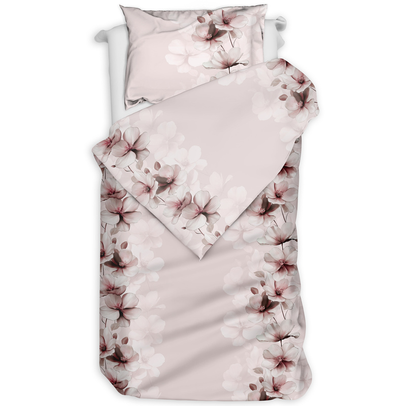Pościel flanelowa Kwiatowy blask różu 140x200