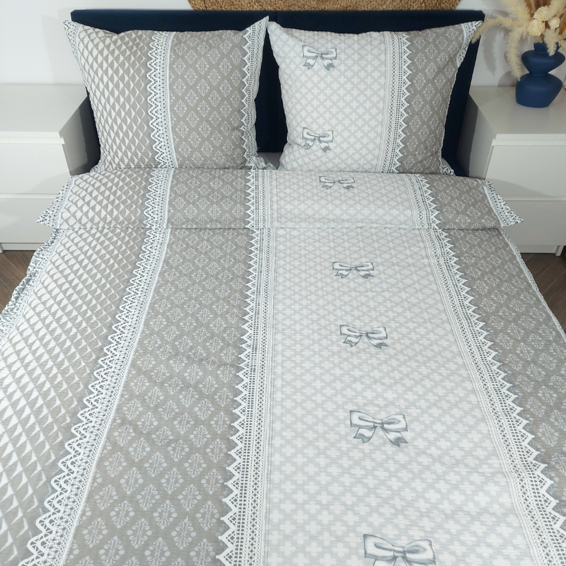 Pościel z kory Wstążka w koronce 160x200