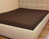 Prześcieradło frotte z gumką czekoladowo brązowe 180x200