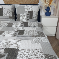 Pościel z kory Mozaika szara 180x200