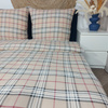 Pościel flanelowa Szkocka krata beż 160x200