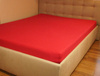 Prześcieradło jersey z gumką czerwone 120x200