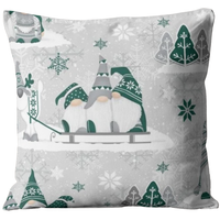 Poszewka bawełniana Skrzaty zielone 30x50