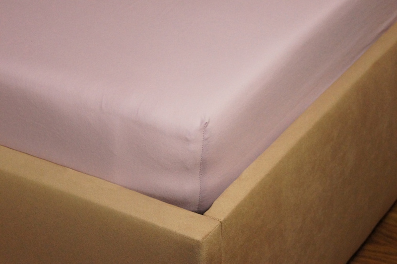 Prześcieradło jersey z gumką wrzosowe 60x120