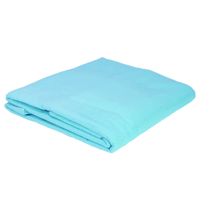 Prześcieradło flanelowe Turkusowe 160x220