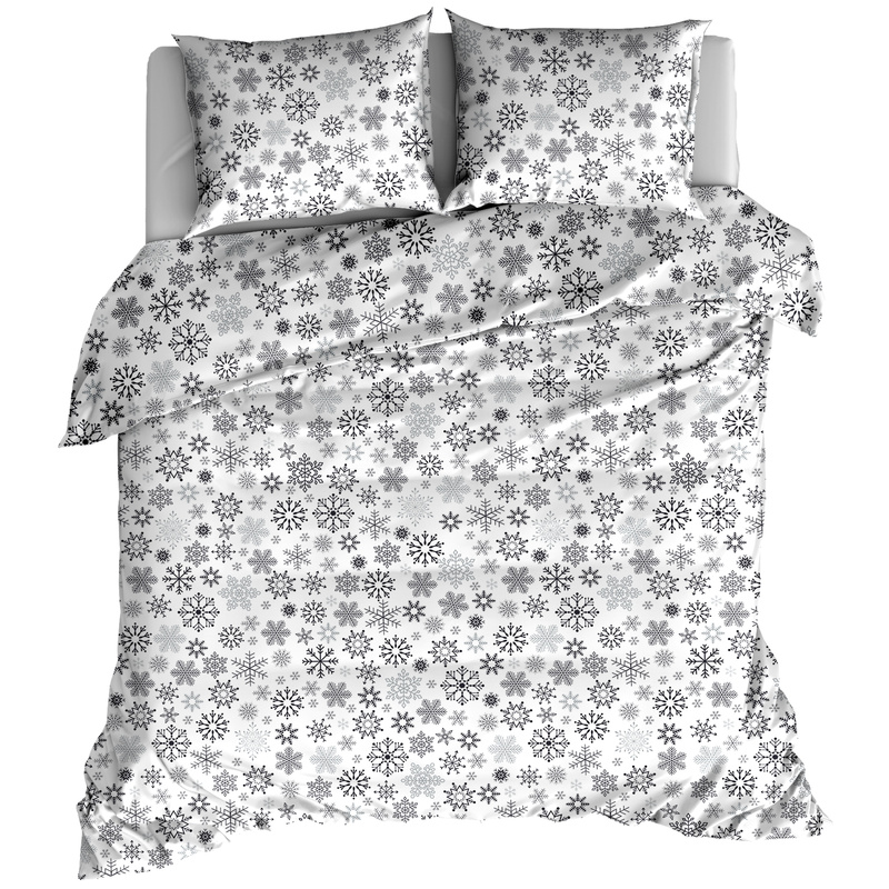 Pościel bawełniana Śnieżynki 200x200