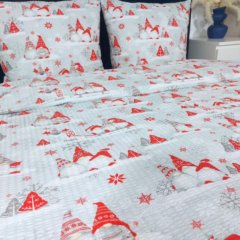 Pościel z kory Świąteczne skrzaty 160x200