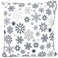 Poszewka bawełniana Śnieżynki 40x60