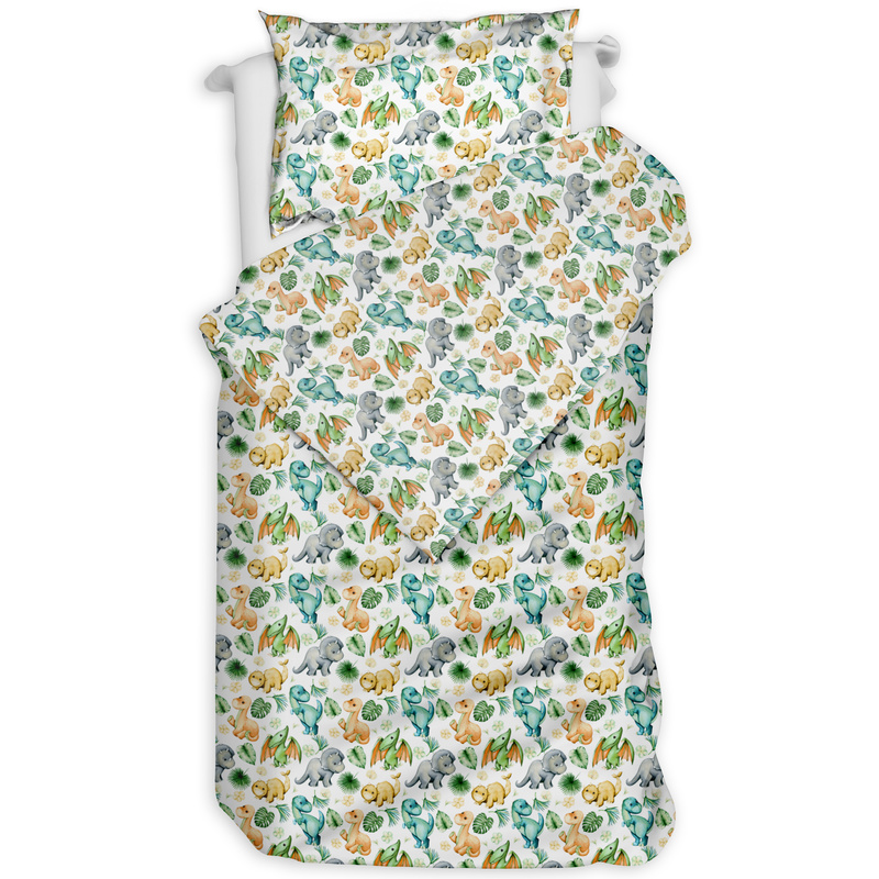 Pościel bawełniana Jurajska przygoda kolorowa 140x200