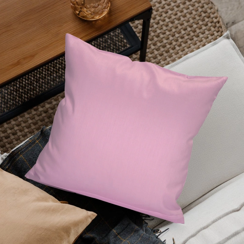 Poszewka z satyny bawełnianej Brudny róż 50x70