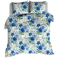 Pościel bawełniana Kobaltowe kwiaty 200x200