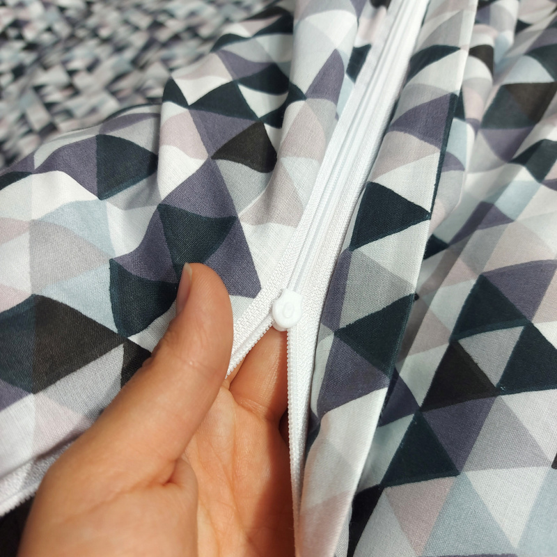 Pościel bawełniana Mozaika szara 160x200