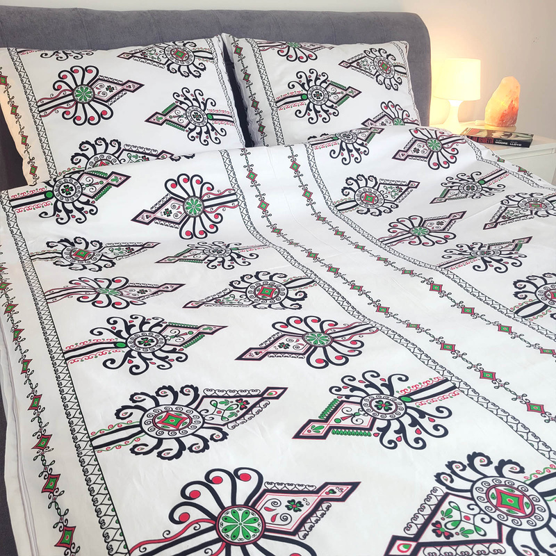 Pościel bawełniana Biała parzenica 160x200