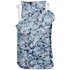 Pościel flanelowa Florystyka niebieska 140x200