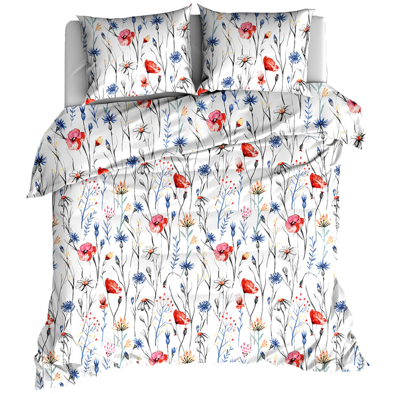 Pościel bawełniana Polny bukiet 160x200