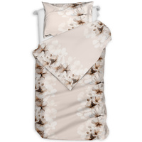 Pościel flanelowa Kwiatowy blask beżu 140x200