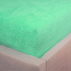 Prześcieradło frotte z gumką jasno zielone 160x200