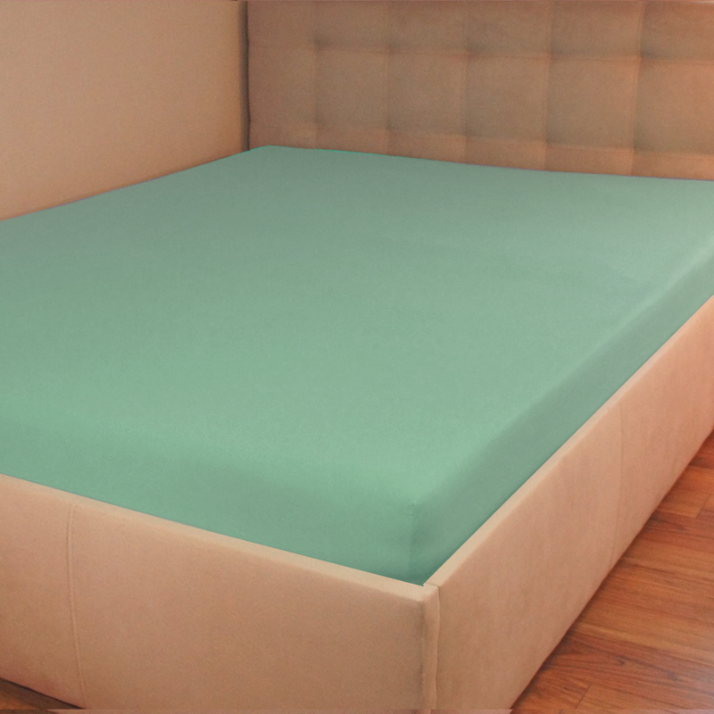 Prześcieradło jersey z gumką oliwkowe 60x120