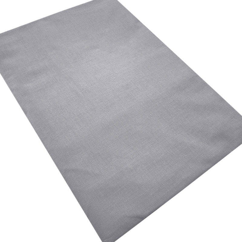 Prześcieradło bawełniane bez gumki Ciemnoszare 220x260