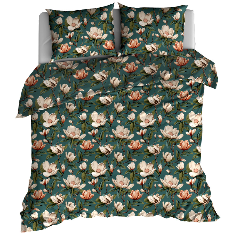 Pościel bawełniana Magnolie w butelce 160x200