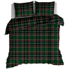 Pościel bawełniana Zielona szkocka krata świąteczna  150x200